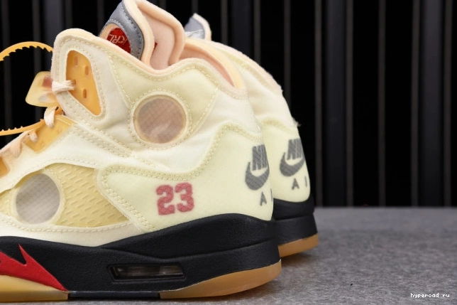 OFF-WHITE DH8565-100 Jordan Sail Retro 5 0807